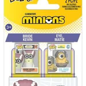 Minions Bitty Pop! Vinile Figures 2-pack Bride Kevin & Eye, Matie 2 Cm Funko