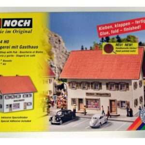 Noch 66404 H0 - Macelleria con Pub Kit Modellismo SCATOLA ROVINATA