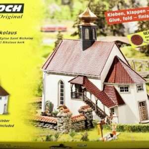 Noch 66900 H0 - Chiesa di San Nicola Laser cut kit Modellismo SCATOLA ROVINATA