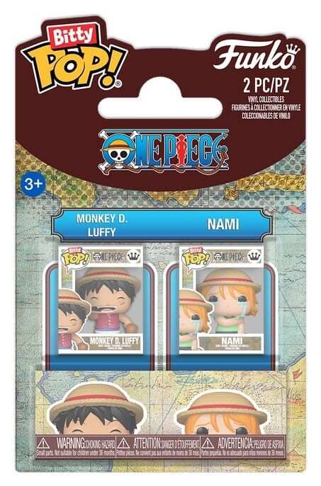One Piece Bitty Pop! Vinile Figures 2-pack Monkey D. Luffy & Nami 2 Cm Funko
