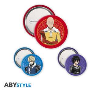 ONE PUNCH MAN - Badge Pack - Saitama, Genos & Sonic