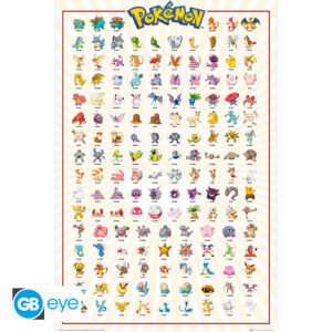 Pokemon - Poster Maxi 91.5x61 - Kanto 151 French