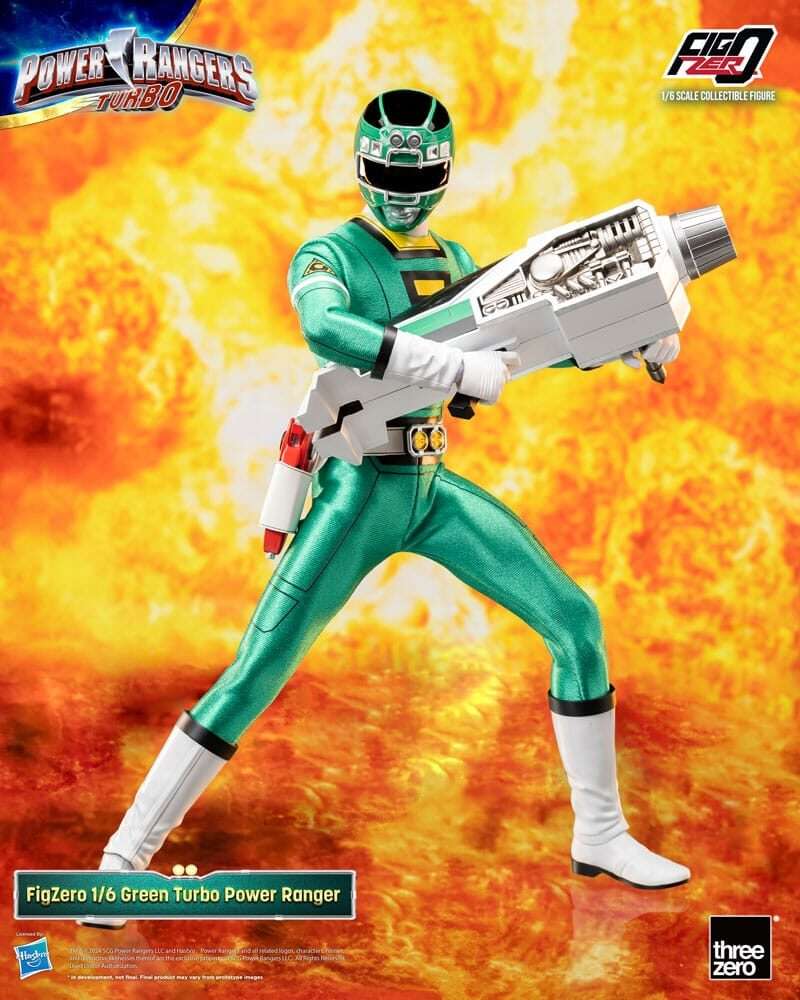 Power Rangers Turbo Figzero Action Figura 1/6 Green Turbo Power Ranger 30 Cm Threezero