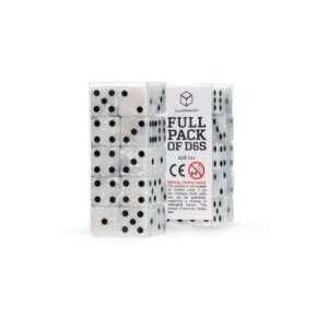 Q Workshop Dice Set Full Pack D6 Pearl (20) Q Workshop