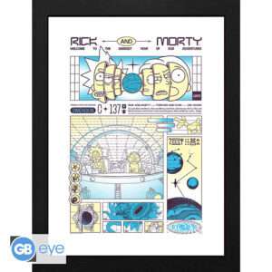 Rick E Morty - Framed Print "bad Trip" (30x40)