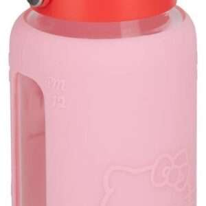 Sanrio Glass Water Bottle Hello Kitty With Sleeve Paladone Products