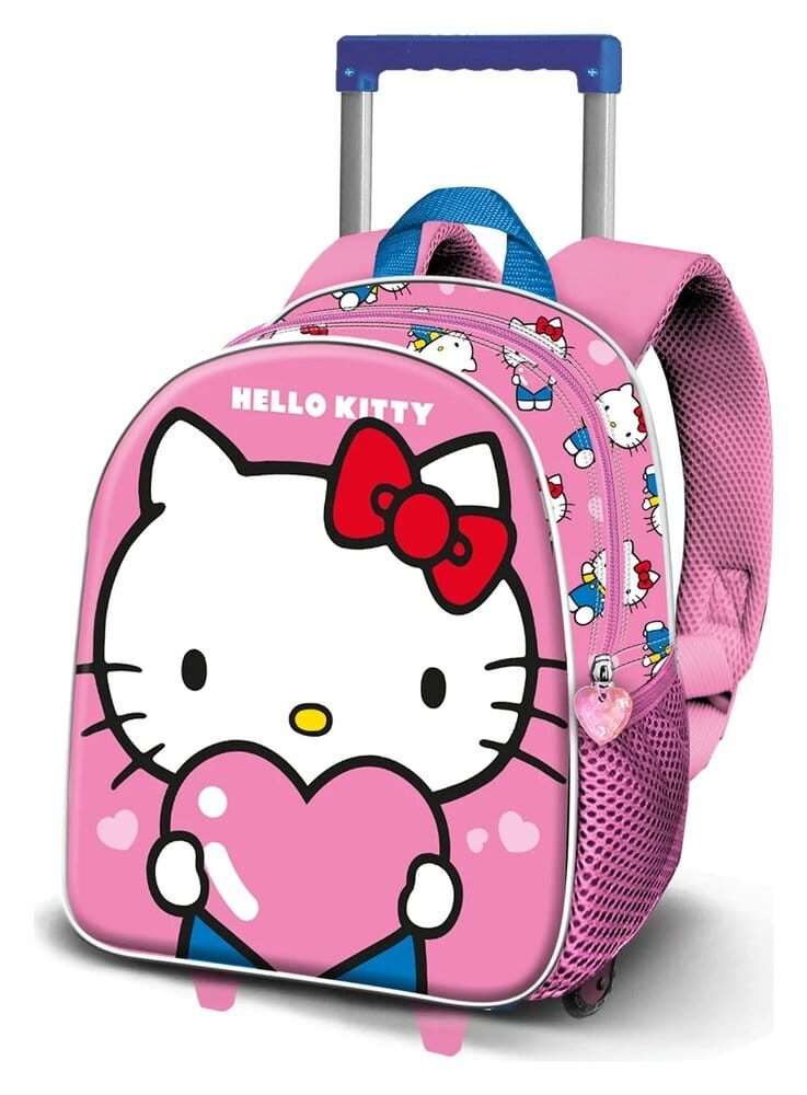 Sanrio Small 3d Zaino Con Wheels Hello Kitty Heart Karactermania