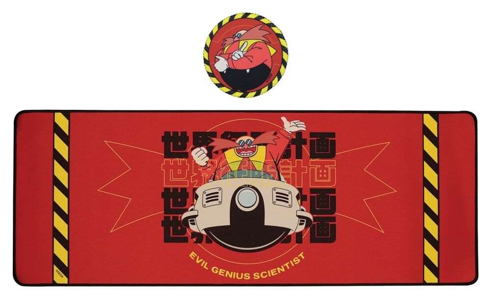 Sonic - The Hedgehog Desk Pad & Sottobicchiere Set Dr. Eggman Fanattik