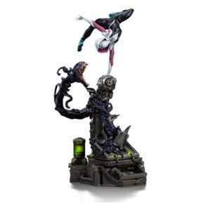 Spider-man Vs Villains Art Scale Statua 1/10 Ghost Spider Diorama  34 Cm Iron Studios