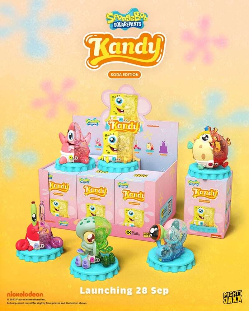Spongebob Squarepants Blind Box Kandy X Jason Freeny Collection Spongebob (Soda Edition) Mighty Jaxx