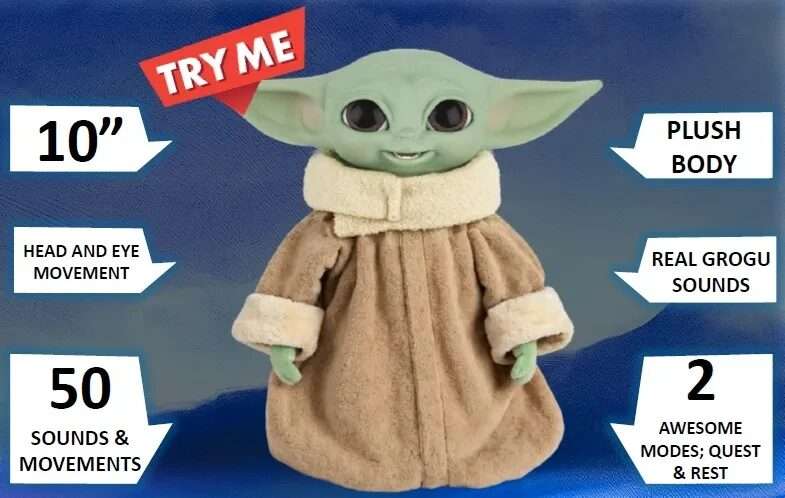 Star Wars The Mandalorian E Grogu Action Buddy Grogu Action Figura Hasbro