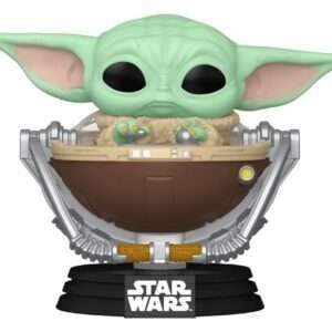 Star Wars: The Mandalorian E Grogu Pop! Vinile Bobblehead Figura Grogu In Pram 9 Cm Funko