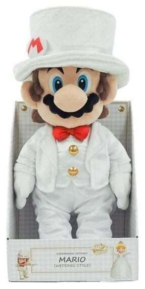 Super Mario Peluche Figura Mario Wedding 39 Cm Sanei