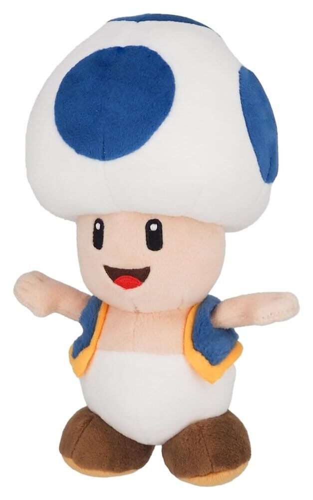 Super Mario Peluche Figura Toad 20 Cm Sanei