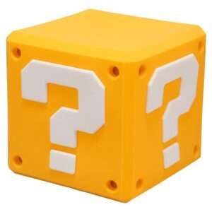 Super Mario SquishyGlo Silicon Light Question Block Rechargeable 13 Cm Paladone Products
