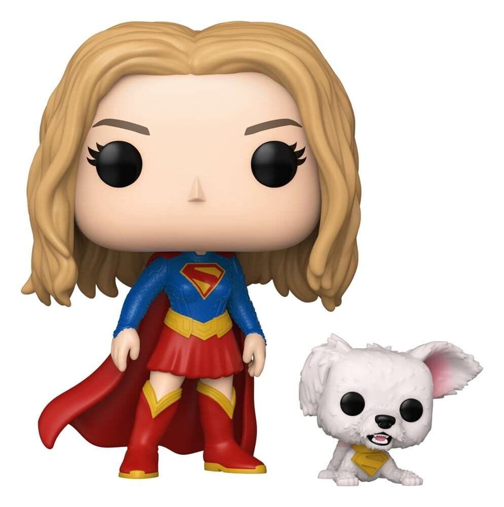 Supergirl (2026) Pop! Heroes Vinile Figura Supergirl Con Puppy Krypto 9 Cm Funko