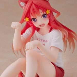 The Quintessential Quintuplets Pvc Statua Desktop Itsuki Nakano Newley Written Cat Roomwear Ver. Taito Prize