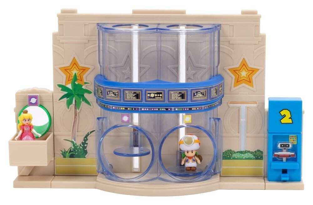 The Super Mario Galaxy Movie Diorama Con 2 Mini Figures Gateway Galaxy Jakks Pacific
