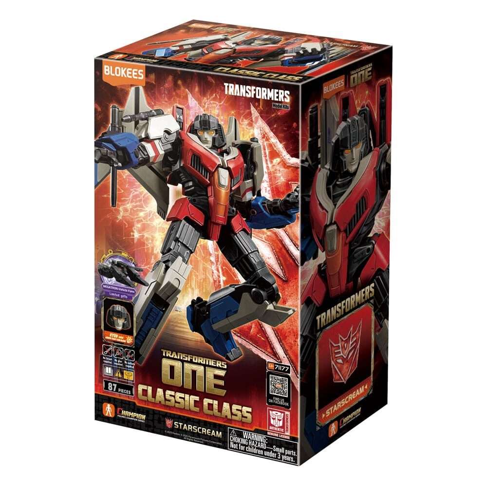 Transformers Blokees Plastica Model Kit Classic Class 16 Starsream Blokees