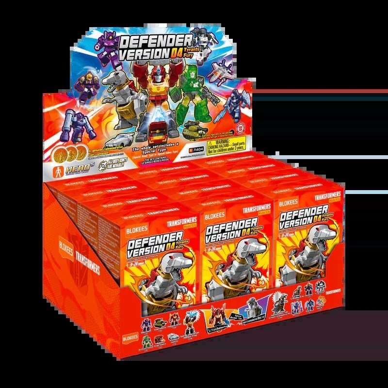 TRANSFORMERS TYRANTS FURY DEFENDER VERSION 04 BLIND BOX SET (12) Model Kit BLOKEES