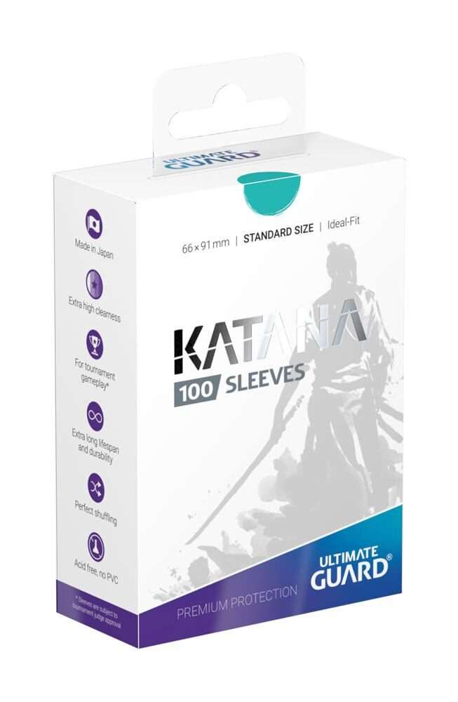 Ultimate Guard Katana Sleeves Standard Size Turquoise (100) Ultimate Guard