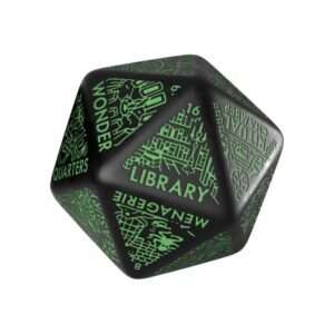 Viridian Jumbo Dice Dungeon Room Generator D20 Black Q Workshop