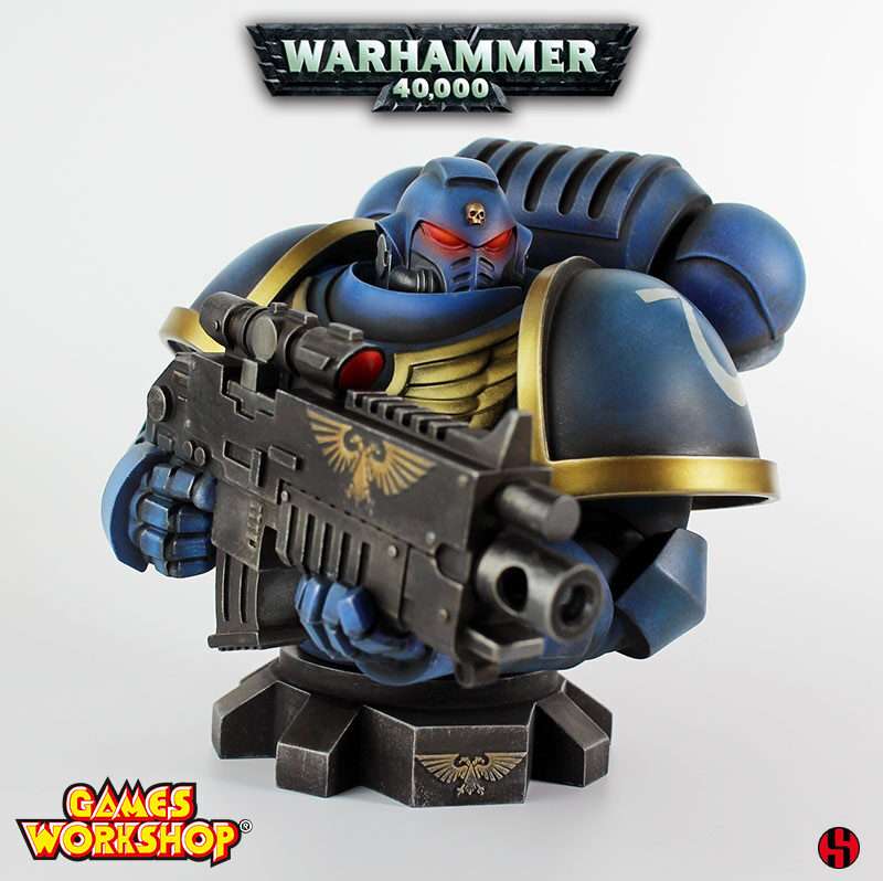 Warhammer 40k Ultramarine Primaris Busto Busto Semic