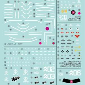 BANDAI MODEL KIT GUNDAM DECAL 119 MS GUNDAM ORIGIN MULT 3 ACCESSORI