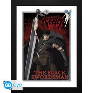 BERSERK - Framed print "The Black Swordsman" (30x40)