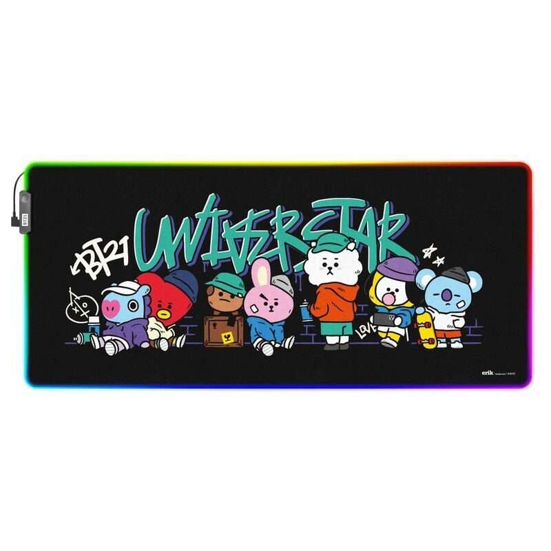 BT21 Led gaming desk mat Erik