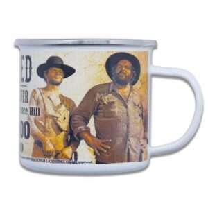 Bud Spencer & Terence Hill Enamel Tazza Wanted Blechwaren Fabrik Braunschweig