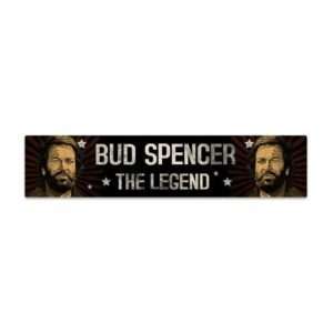 Bud Spencer Tin Sign Con Magnet The Legend 16 X 3,5 Cm Blechwaren Fabrik Braunschweig