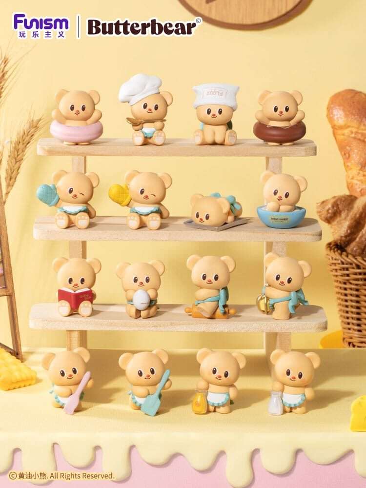 Butterbear Baked Con Love Series Mini Figures 3-pack Chubby Face 9 Cm Funism