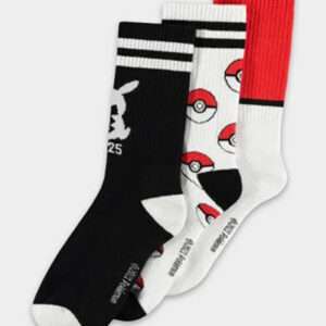 CALZE 3 PAIA POKEMON TAGLIE 39/42 - GADGET