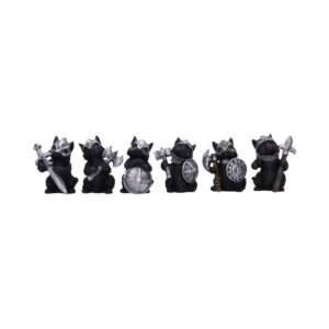 Cat Crusaders (set Di 6) Mini Figura Nemesis Now