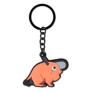 Chainsaw Man Rubber Portachiavi Pochita Sitting Difuzed