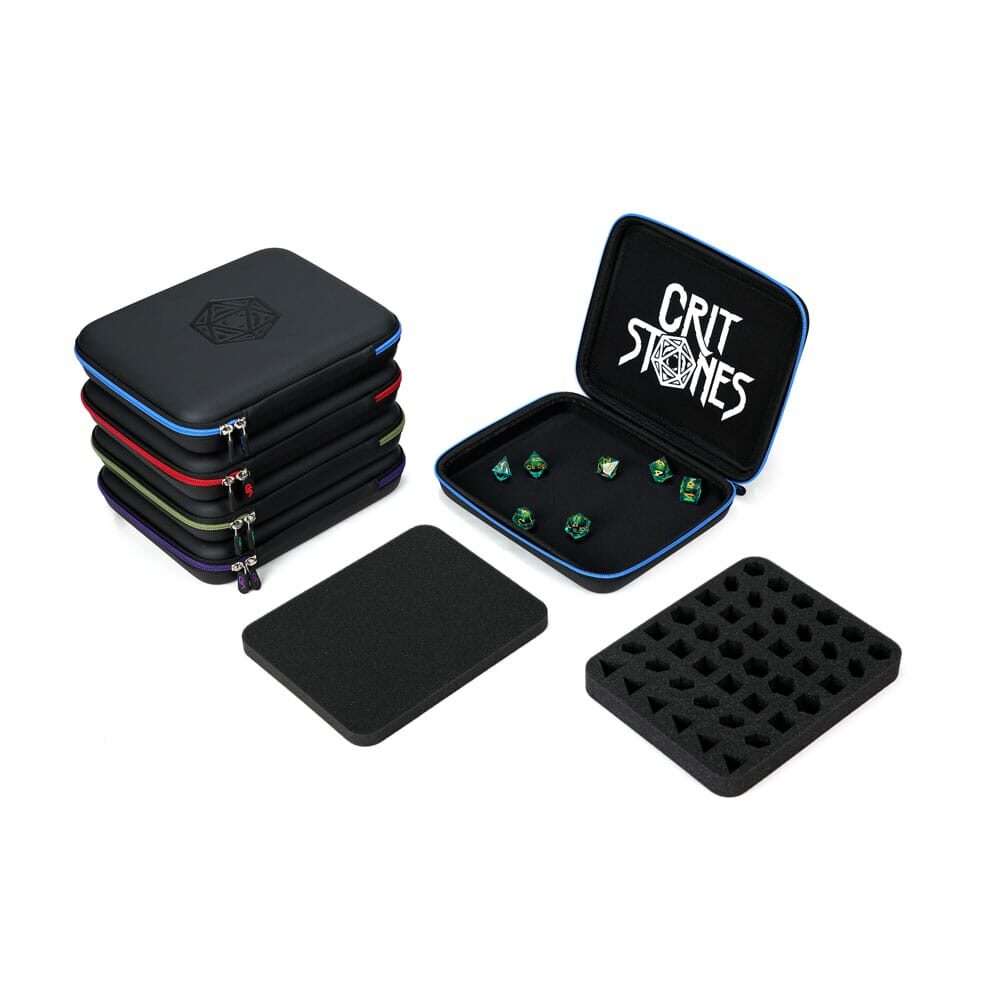 CritStones Dice Case Arcanum Purple Glassstaff