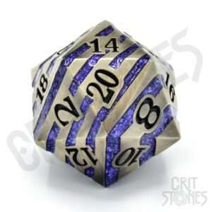 CritStones Metal Dice D20 Engraved Elder 3 Cm Glassstaff