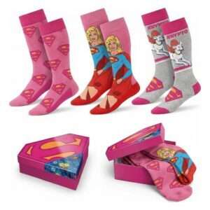 DC Comics Socks Superman Supergirl 3-Pack 36-43 Cerdá
