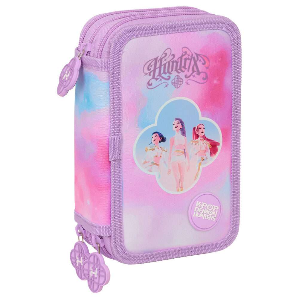 Demon Hunters Kpop Artist triple pencil case 37pcs Safta