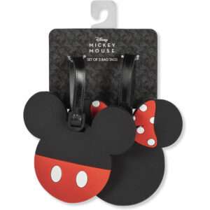 Disney Mickey & Minnie Set Di 2 Luggage Labels Peers Hardy
