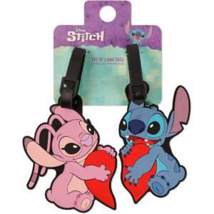 Disney Stitch & Angel set of 2 luggage labels Peers Hardy