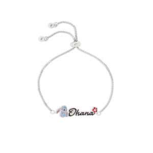 Disney Stitch Ohana Braccialetto Silver Peers Hardy