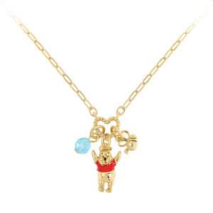 Disney Winnie The Pooh Ciondolo Con Stones Collana Peers Hardy