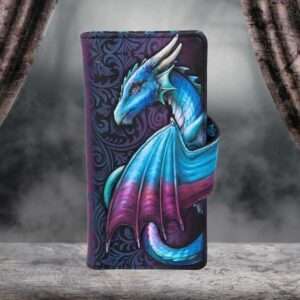 Dragon Take Flight Blue Embossed Portafoglio Portafogli Nemesis Now