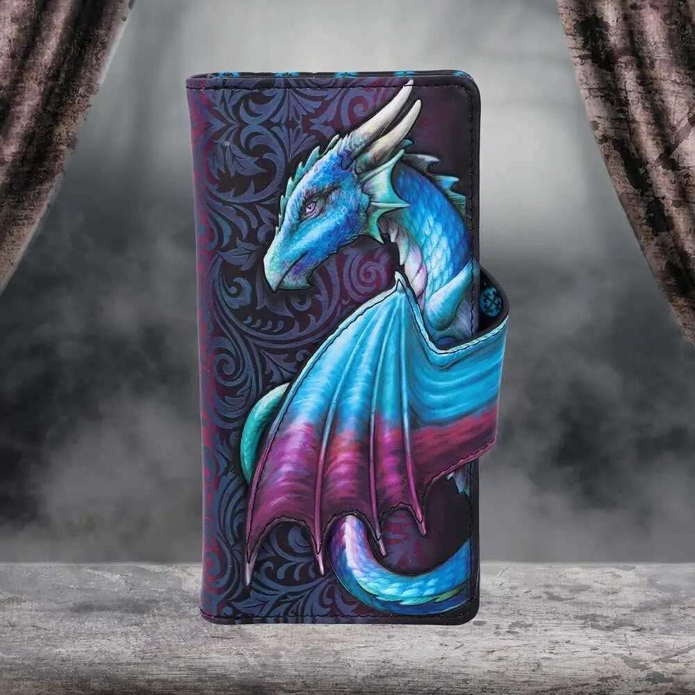 Dragon Take Flight Blue Embossed Portafoglio Portafogli Nemesis Now