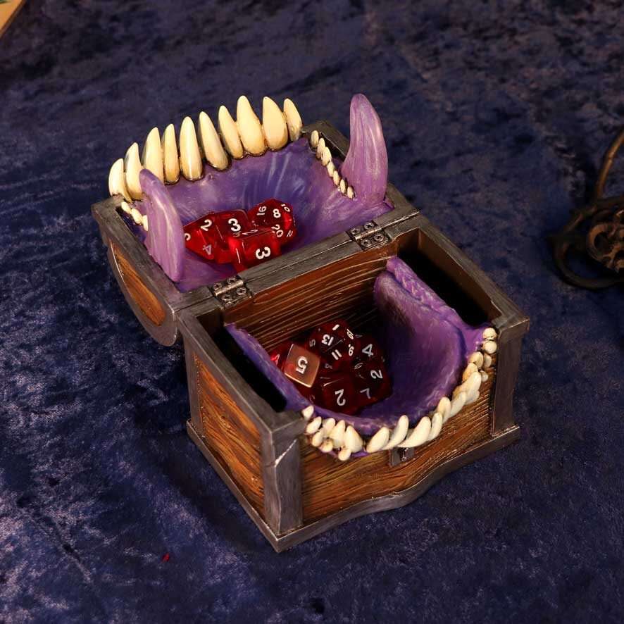 DUNGEONS & DRAGONS MIMIC DICE BOX ACCESSORI GIOCO DA TAVOLO NEMESIS NOW