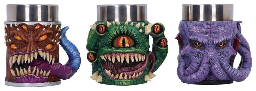 Dungeons & Dragons Set Di 3 Mini Boccales Mini Monster 9 Cm Nemesis Now