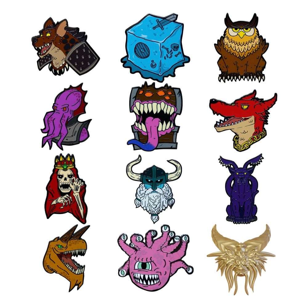 Dungeons & Dragons World Spilla Badge Display 50th Anniversary Mystery Spilla Badge (12) Fanattik