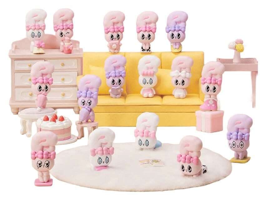 Esther Bunny Blind Box Mini Figures Little Vlog Bunny Face Series 6 Cm Funism
